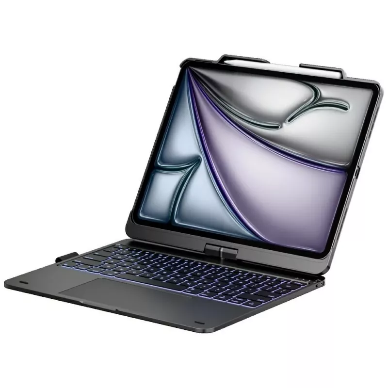 Typecase Flexbook Touch funda con teclado para iPad Air 13 M2 2024 / M3 2025 / M4 2026, gris