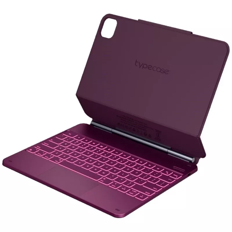 Typecase Edge Funda con teclado para iPad Air 13 2024/2025, frambuesa