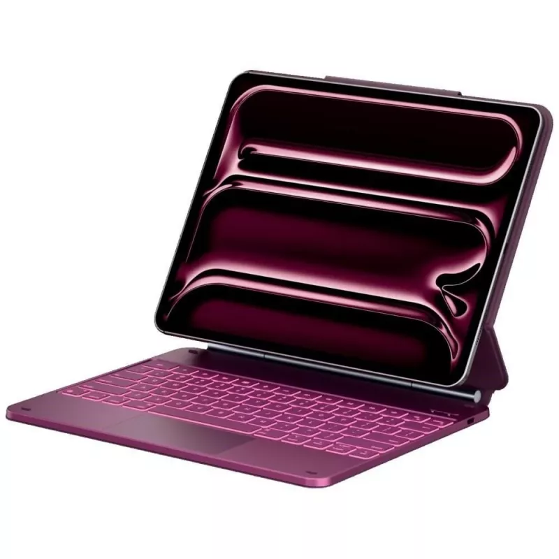 Typecase Edge Funda con teclado para iPad Air 13 2024/2025, frambuesa