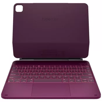Typecase Edge Funda con teclado para iPad Pro 13 2024/2025, frambuesa