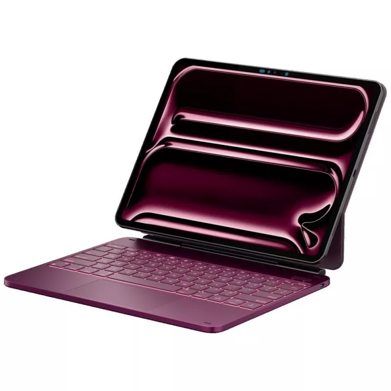 Typecase Edge Funda con teclado para iPad Pro 13 2024/2025, frambuesa