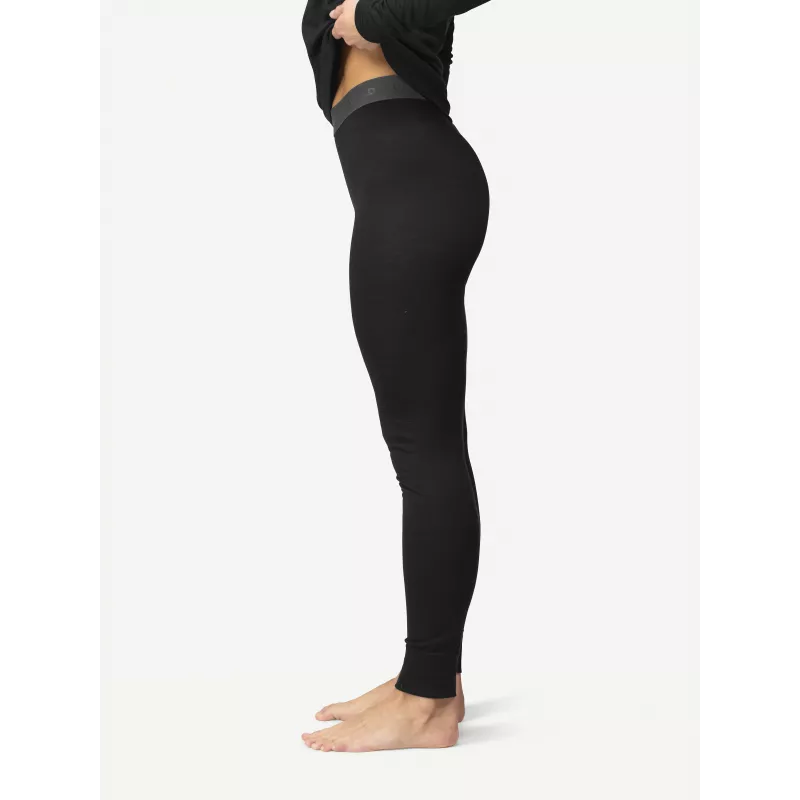 Devold Breeze Plus Merino 200 Longs Mallas térmicas de mujer - Negro, talla M