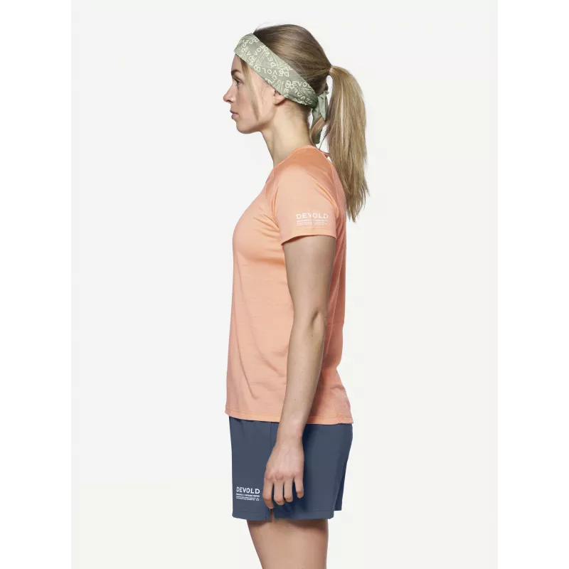 Devold Endurance Merino 130 Tee Camiseta Mujer Capa base - Sunrise, Talla M