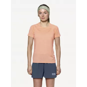 Devold Endurance Merino 130 Tee - Sunrise - Talla S - Camiseta Mujer Capa base