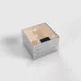 BEP24 toma de suelo 2x Schuko IP20 155x157mm plata