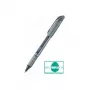 Pentel BL27-AX EnerGel bolígrafo de gel retráctil - punta de aguja 0,35 mm - tinta negra - cuerpo de metal plateado