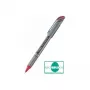 Pentel BL27-BX bolígrafo de gel líquido - plateado - rojo - 0,7 mm - 0,35 mm - carcasa de metal - retráctil