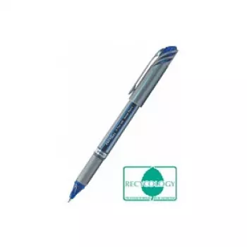 Pentel BL27 EnerGel bolígrafo de gel líquido - plateado - azul - metal - 0,7 mm - 0,35 mm