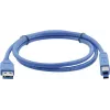 Kramer C-USB3/AB-3 Cable USB 3.0, USB-A macho a USB-B macho, 0,9 m (3 ft), azul