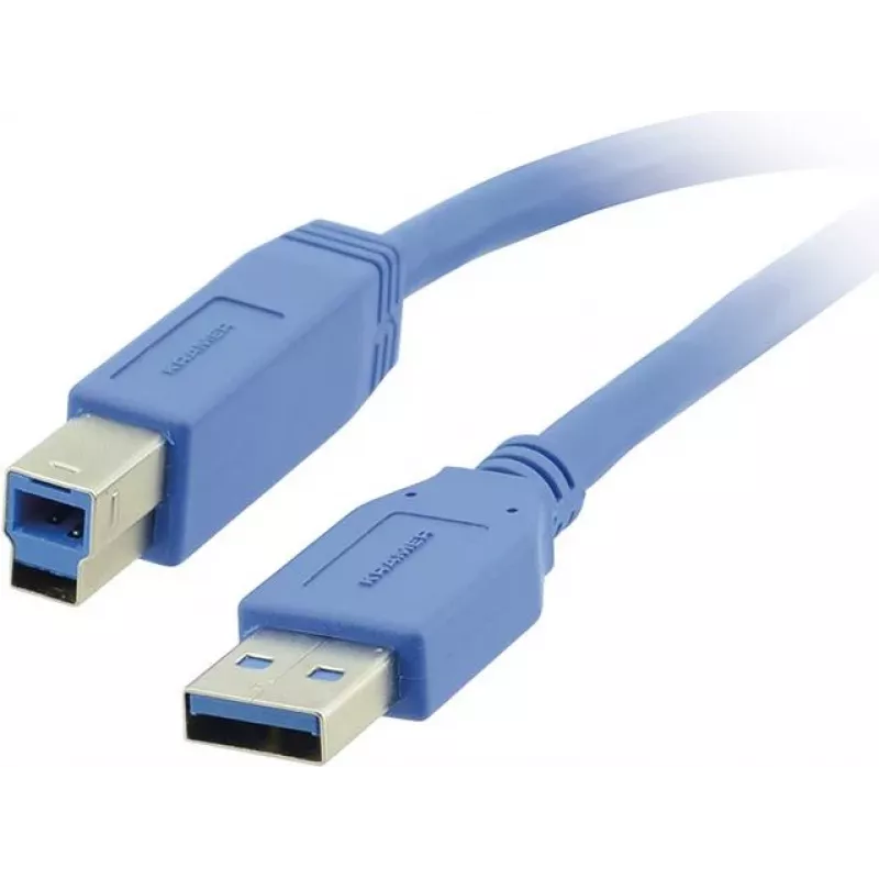 Kramer C-USB3/AB-3 Cable USB 3.0, USB-A macho a USB-B macho, 0,9 m (3 ft), azul
