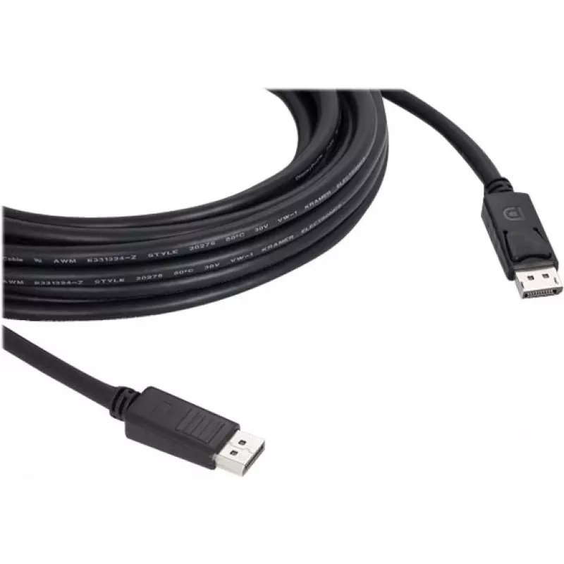Kramer C-DP-10 Cable DisplayPort 10 m (32.8ft) - Conector macho DisplayPort a conector macho - 4K@60Hz - Negro