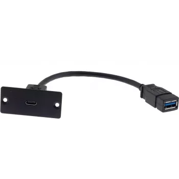 Kramer Electronics WU-CA(W) Cable USB 0,12 m USB 3.2 Gen 1 USB-A a USB-C Negro