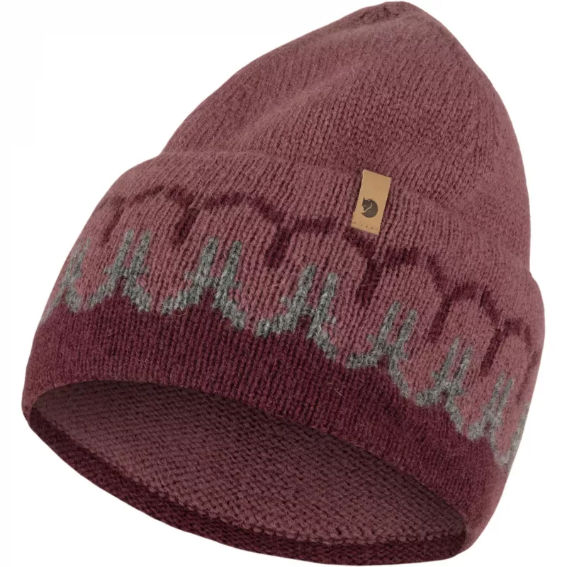 Gorro de punto Fjällräven Övik Path Dark Garnet / Mesa Purple