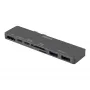 DELTACO USBC-1290 Thunderbolt 3 docking station - plata - 40 Gbit/s - 4K Ultra HD