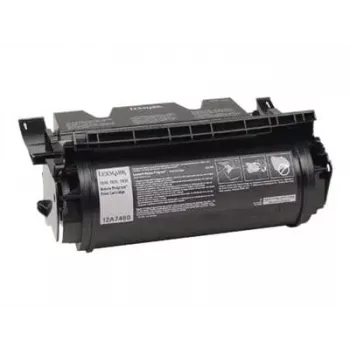 Cartucho de tóner Lexmark 12A7460 negro original de alto rendimiento para T630, T632, T634, X630, X632, X634