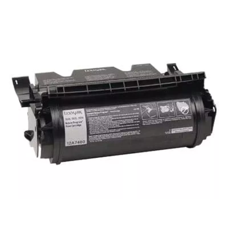 Cartucho de tóner Lexmark 12A7460 negro original de alto rendimiento para T630, T632, T634, X630, X632, X634