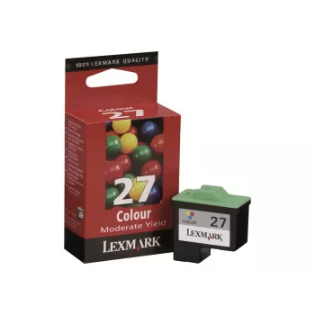 Lexmark n.º 27 cartucho de tinta tricolor (cian, magenta, amarillo) - rendimiento estándar