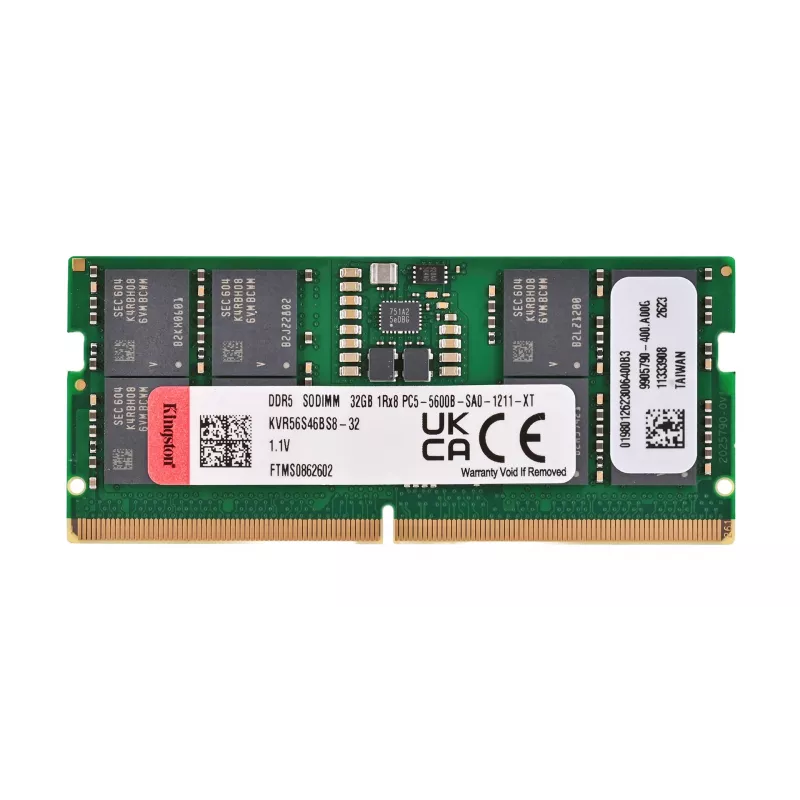 Kingston Technology KVR56S46BS8-32 32 GB DDR5 5600 MT/s SO-DIMM Módulo de memoria RAM