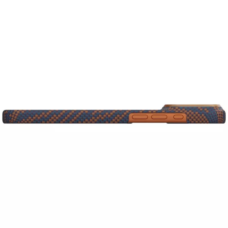 PITAKA Edge Case Breath of Veins para iPhone 17 Pro Max, fibra de aramida, naranja ardiente, compatible con MagSafe