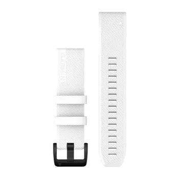 Garmin QuickFit 22mm Correa de silicona Blanca con hebilla de acero inoxidable negra 010-12901-01