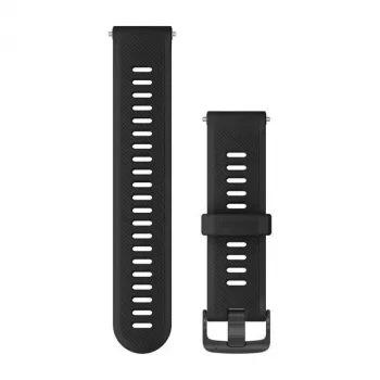 Garmin Correa de silicona para Forerunner 745 - Negro (20 mm, Quick Release) 010-11251-9B