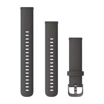Correa de silicona Garmin QuickFit 18 mm grafito con costuras gris pizarra 010-12932-0E
