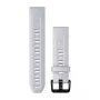 Correa de silicona para reloj Garmin 20 mm, Whitestone con hebilla negra, 010-13102-03