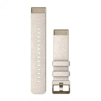Correa de nailon Garmin QuickFit 20 mm para Fenix 5S/5S+/6S/7S - Cream con cierre Cream-Gold