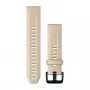 Correa de silicona para reloj Garmin 20 mm, Limestone, 010-13102-08