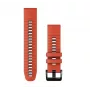 Correa de silicona para reloj Garmin QuickFit 22 mm, Roja/Grafito (010-13280-04)