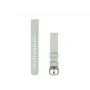 Correa de tela Garmin para reloj 14 mm para Lily 2 Sage Gray con cierre plateado 010-13302-11