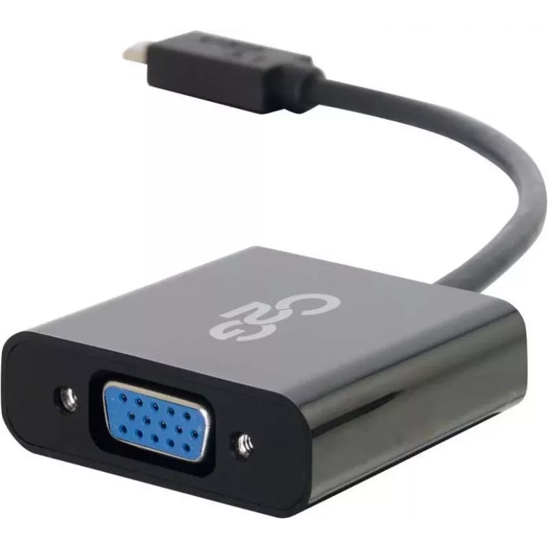 C2G Adaptador USB 3.1 USB Type-C a VGA - USB C a VGA Negro