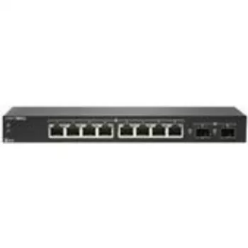 SonicWALL SWS12-8 Switch gestionado - 8 x Gigabit + 2 x SFP
