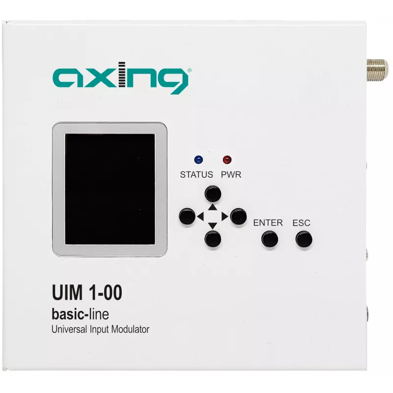 AXING UIM 1-00 modulador de entrada universal HDMI CVBS YPbPr a RF DVB-T/C