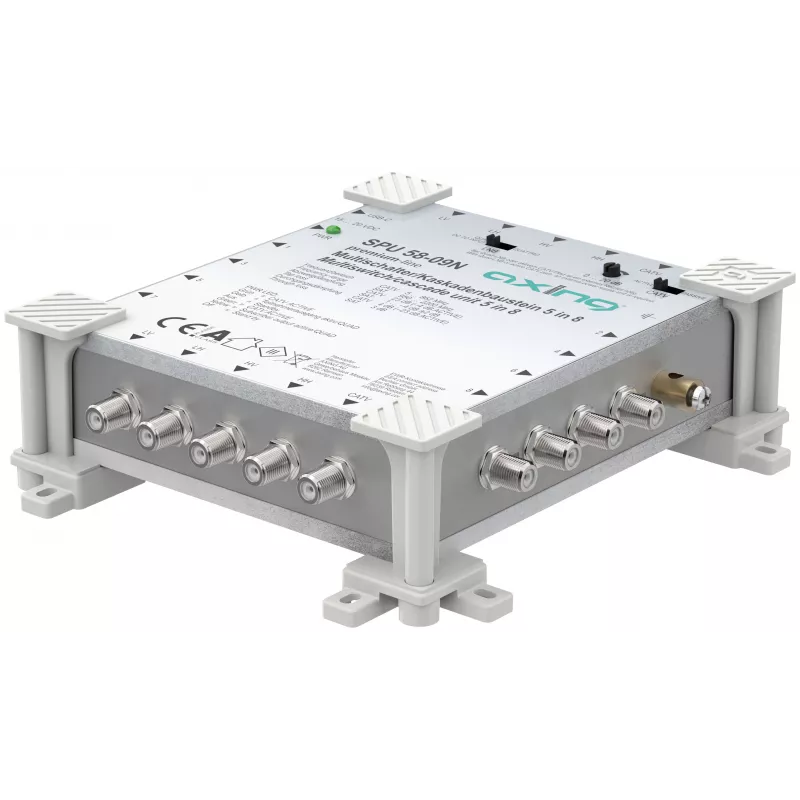Multiconmutador activo AXING SPU 58-09N 5-in-8, compatible con canal de retorno