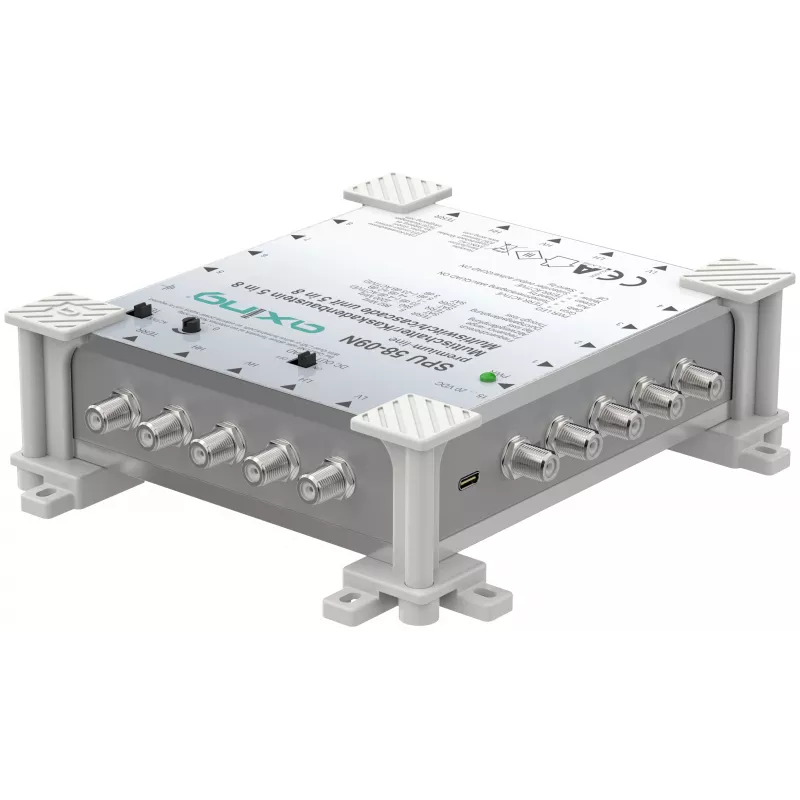 Multiconmutador activo AXING SPU 58-09N 5-in-8, compatible con canal de retorno