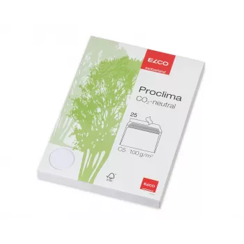 ELCO Proclima Sobre C5 (162 x 229 mm), sin ventana, autoadhesivo, 100 g/m², 25 uds. (74270.20)