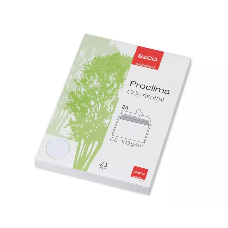 ELCO Proclima Sobre C5 (162 x 229 mm), sin ventana, autoadhesivo, 100 g/m², 25 uds. (74270.20)