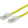 Dätwyler Cat.6A U/UTP cable de parcheo, amarillo, 0,5 m, AMP v2, LS0H