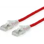 ROTRONIC-SECOMP Dätwyler cable de parcheo conector macho RJ-45 a conector macho RJ-45 5 m SFTP PiMF Cat 6a apantallado libre de halógenos snagless trenzado rojo