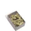 Artoz papel clip de encuadernación dorado 25 mm pack de 12