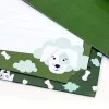 Artoz Papier Papel de cartas con sobres motivo perro verde oliva aprox. DIN A5 80 g/m² 1 paquete