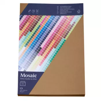 Artoz Papier Mosaic Sobres DIN C5 sin ventana natural adhesivo en húmedo 20 uds.