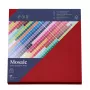 Artoz Mosaic Sobres cuadrados rojo fuego sin ventana engomados pack de 20 (155x155 mm, 100 g/m²)