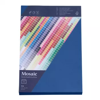 Artoz Papier Mosaic sobres DIN C6 sin ventana azul marino engomado 20 uds.