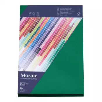 Artoz Papier Mosaic sobres DIN B6 sin ventana verde abeto engomado 20 uds.