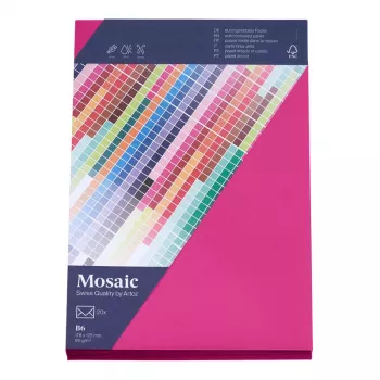Artoz Papier Mosaic sobres DIN B6 sin ventana fucsia engomado 20 uds.