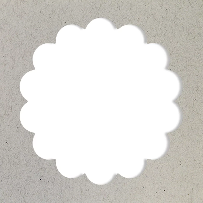 Artoz Papier perforadora decorativa círculo ondulado M