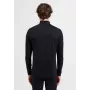 Camiseta térmica Odlo Merino 200 BL Top cuello alto manga larga medio zip - negro, talla M