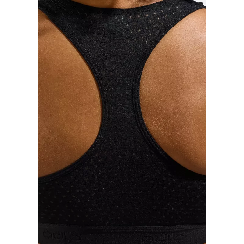 Sujetador deportivo Odlo Ascent PW Medium Sport Bra - negro